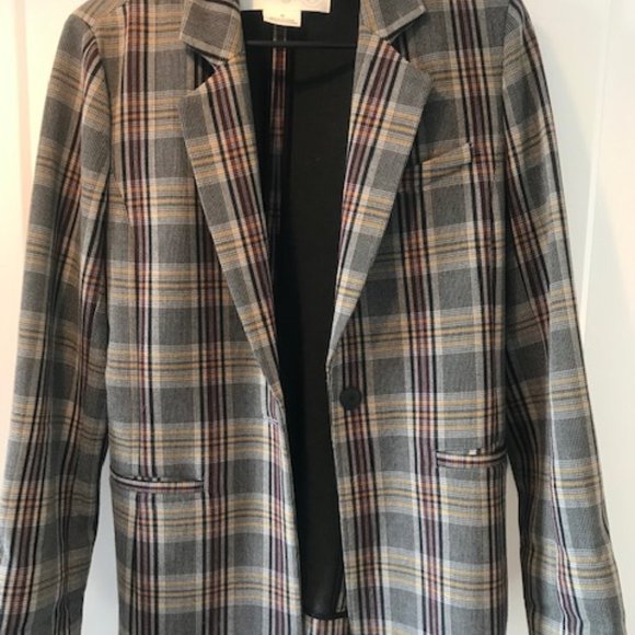 Treasure & Bond Plaid Blazer Size Medium - Picture 1 of 5